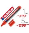 ROTULADOR EDDING MARCADOR PERMANENTE 330 ROJO PUNTA BISELADA 1-5 MM...