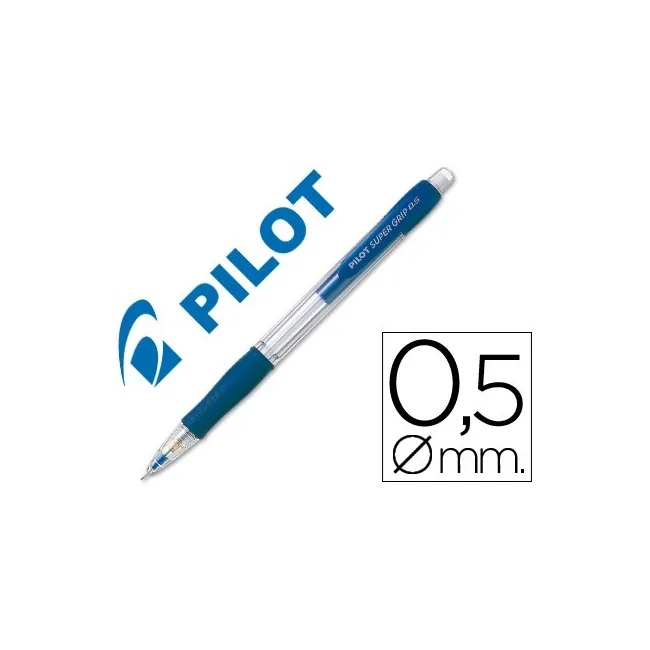 PORTAMINAS PILOT SUPER GRIP AZUL 0,5 MM SUJECION DE CAUCHO