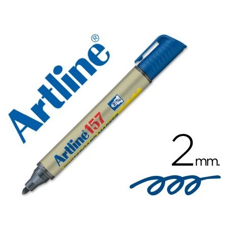 ROTULADOR ARTLINE PIZARRA EK-157 AZUL -PUNTA REDONDA 2 MM