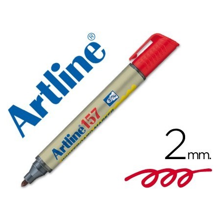 ROTULADOR ARTLINE PIZARRA EK-157 ROJO -PUNTA REDONDA 2 MM