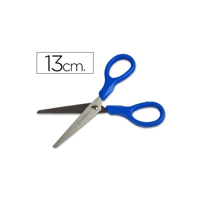 TIJERA ESCOLAR Q-CONNECT INOXIDABLE 5" -13 CM