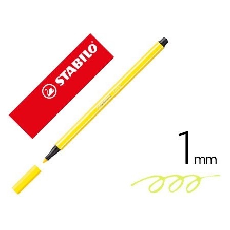 ROTULADOR STABILO ACUARELABLE PEN 68 AMARILLO LIMON 1 MM