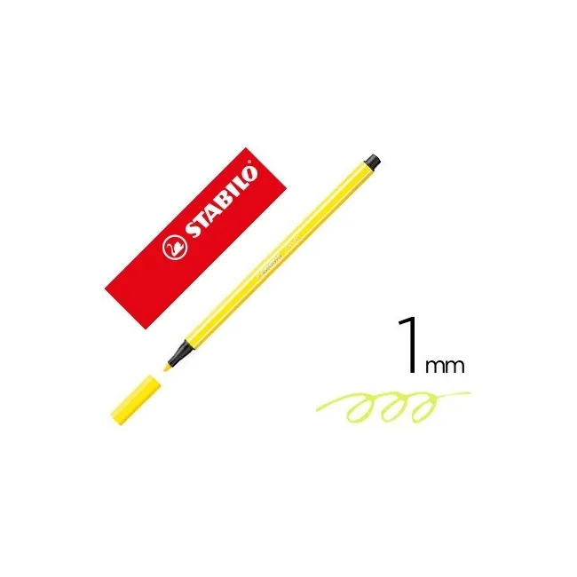 ROTULADOR STABILO ACUARELABLE PEN 68 AMARILLO LIMON 1 MM