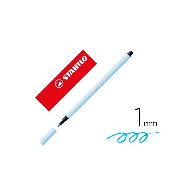 ROTULADOR STABILO ACUARELABLE PEN 68 AZUL CLARO 1 MM