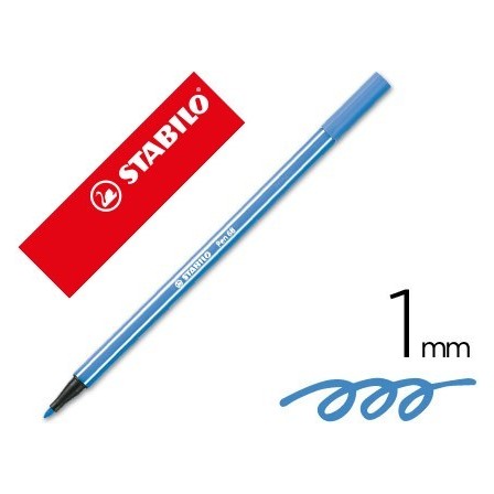ROTULADOR STABILO ACUARELABLE PEN 68 AZUL OSCURO 1 MM