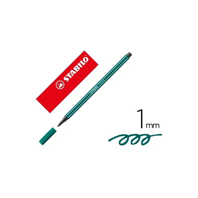 ROTULADOR STABILO ACUARELABLE PEN 68 AZUL VERDOSO 1 MM