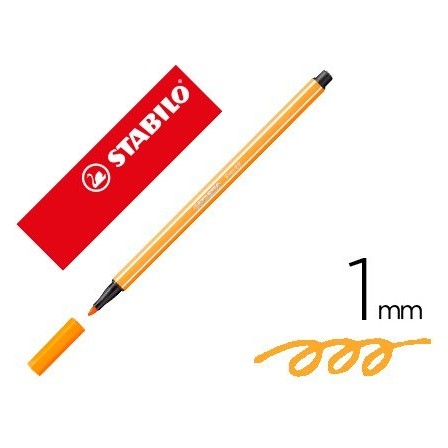 ROTULADOR STABILO ACUARELABLE PEN 68 BERMELLON PALIDO 1 MM