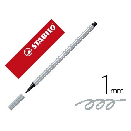 ROTULADOR STABILO ACUARELABLE PEN 68 GRIS AZULADO CLARO 1 MM