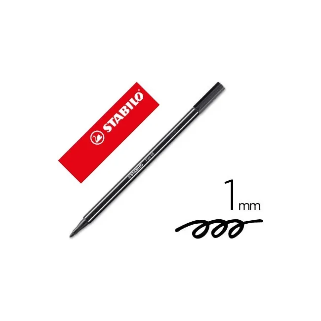 ROTULADOR STABILO ACUARELABLE PEN 68 NEGRO 1 MM
