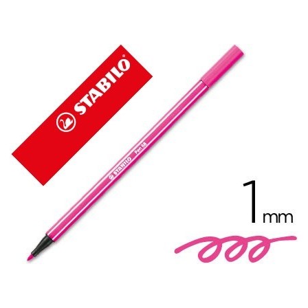 ROTULADOR STABILO ACUARELABLE PEN 68 ROSA 1 MM