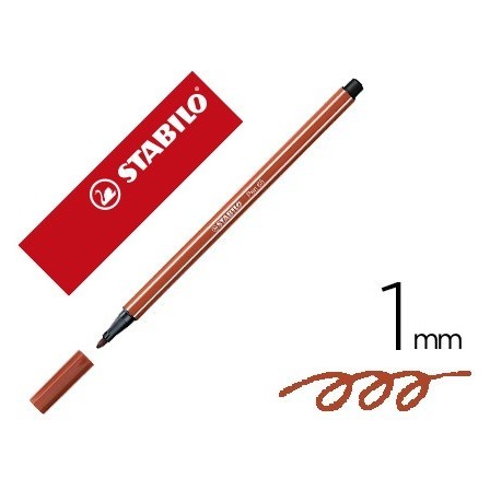 ROTULADOR STABILO ACUARELABLE PEN 68 SIENA TOSTADO 1 MM