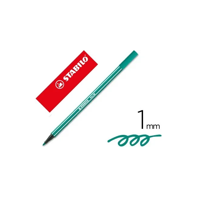 ROTULADOR STABILO ACUARELABLE PEN 68 VERDE ESMERALDA 1 MM