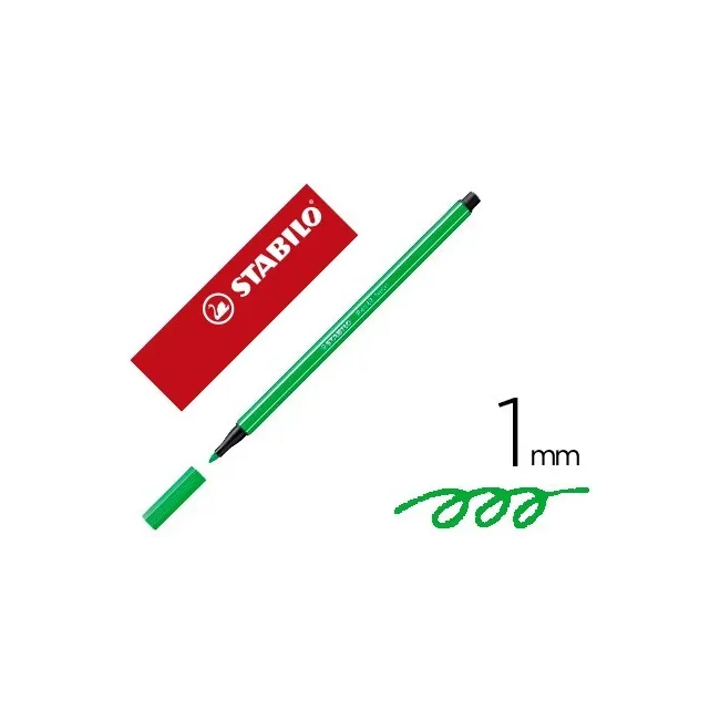 ROTULADOR STABILO ACUARELABLE PEN 68 VERDE NEON 1 MM