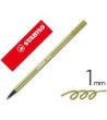 ROTULADOR STABILO ACUARELABLE PEN 68 VERDE TIERRA 1 MM