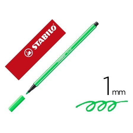 ROTULADOR STABILO ACUARELABLE PEN 68 ESMERALDA CLARO 1 MM