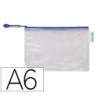 BOLSA MULTIUSOS TARIFOLD PVC DIN A6 APERTURA SUPERIOR CON CREMALLER...
