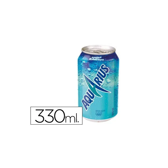 BEBIDA ISOTONICA AQUARIUS LIMON LATA 330ML