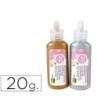 PURPURINA PEGAMENTO LIDERPAPEL FANTASIA COLORES METALICOS ORO Y PLA...
