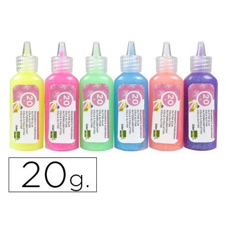 PURPURINA PEGAMENTO LIDERPAPEL FANTASIA COLORES METALICOS PASTELES ...