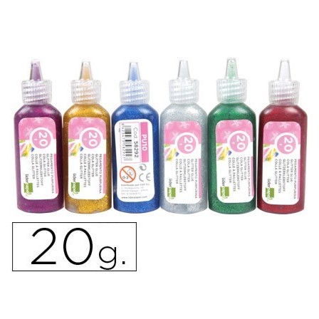 PURPURINA PEGAMENTO LIDERPAPEL FANTASIA COLORES METALICOS SURTIDOS ...