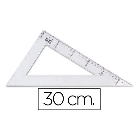CARTABON LIDERPAPEL 30 CM PLASTICO CRISTAL