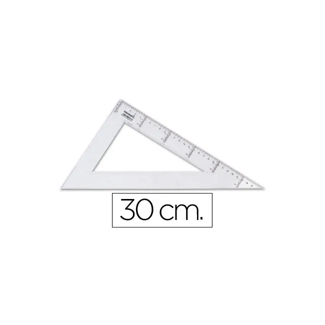 CARTABON LIDERPAPEL 30 CM PLASTICO CRISTAL
