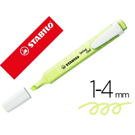 ROTULADOR STABILO FLUORESCENTE SWING COOL PASTEL CHISPA DE LIMA