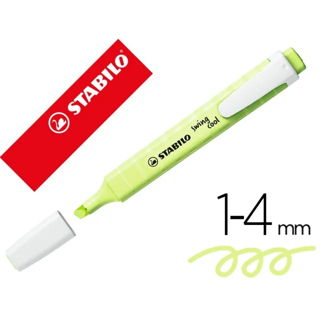ROTULADOR STABILO FLUORESCENTE SWING COOL PASTEL CHISPA DE LIMA