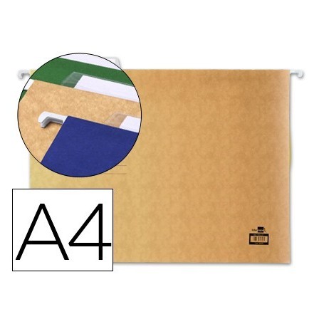 CARPETA COLGANTE LIDERPAPEL A4 KRAFT