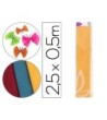 PAPEL CRESPON LIDERPAPEL 50 CM X 2.5M 34G/M2 AMARILLO ORO