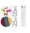 PAPEL CRESPON LIDERPAPEL 50 CM X 2.5M 34G/M2 BLANCO