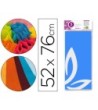 PAPEL SEDA LIDERPAPEL 52X76CM 18G/M2 BOLSA DE 5 HOJAS CELESTE