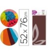 PAPEL SEDA LIDERPAPEL 52X76CM 18G/M2 BOLSA DE 5 HOJAS MARRON