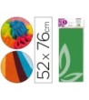 PAPEL SEDA LIDERPAPEL 52X76CM 18G/M2 BOLSA DE 5 HOJAS VERDE