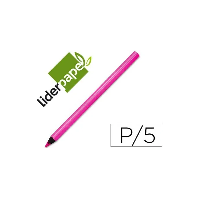 LAPICES DE COLORES LIDERPAPEL JUMBO NEON ROSA