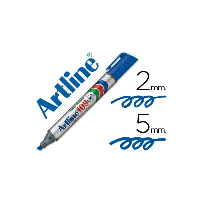 ROTULADOR ARTLINE MARCADOR PERMANENTE 109 AZUL -PUNTA BISELADA