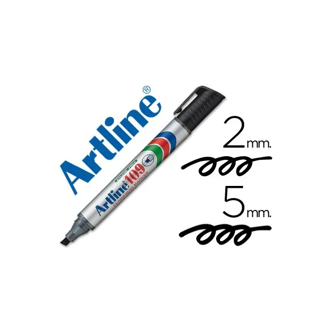 ROTULADOR ARTLINE MARCADOR PERMANENTE 109 NEGRO -PUNTA BISELADA