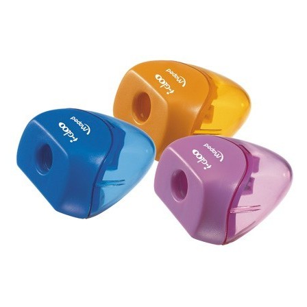 SACAPUNTAS PLASTICO 1 USO ERGONOMICO IGLU COLORES SURTIDOS