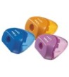 SACAPUNTAS PLASTICO 1 USO ERGONOMICO IGLU COLORES SURTIDOS