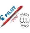 BOLIGRAFO PILOT G-2 ROJO TINTA GEL -RETRACTIL -SUJECION DE CAUCHO