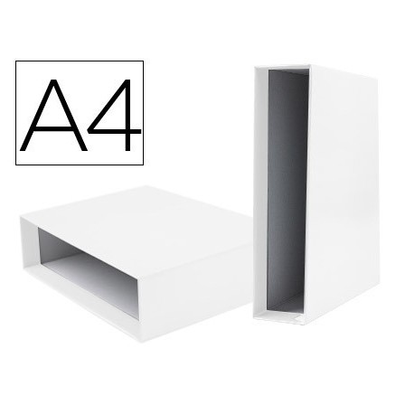 CAJA ARCHIVADOR LIDERPAPEL DE PALANCA CARTON DIN-A4 DOCUMENTA LOMO ...