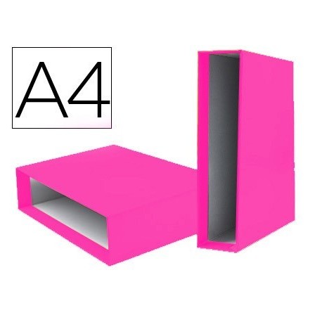 CAJA ARCHIVADOR LIDERPAPEL DE PALANCA CARTON DIN A4 DOCUMENTA LOMO ...