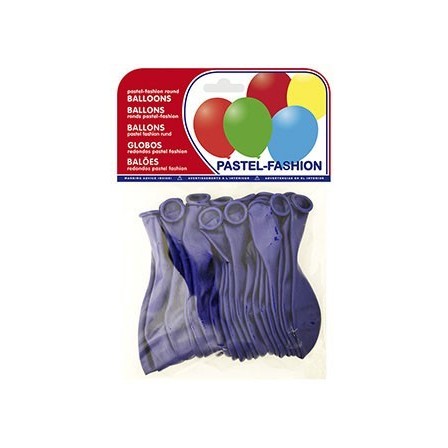 GLOBOS PASTEL AZUL MARINO BOLSA DE 20 UNIDADES