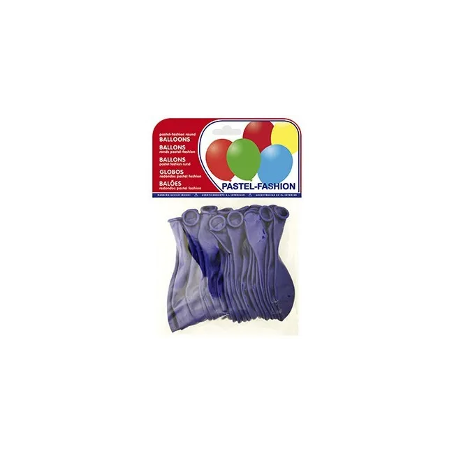 GLOBOS PASTEL AZUL MARINO BOLSA DE 20 UNIDADES