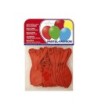 GLOBOS PASTEL ROJO BOLSA DE 20 UNIDADES