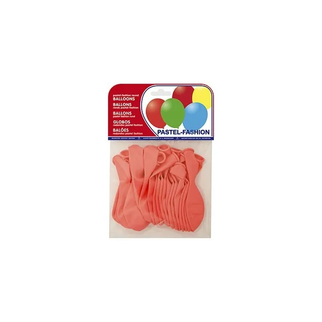 GLOBOS PASTEL ROSA BOLSA DE 20 UNIDADES