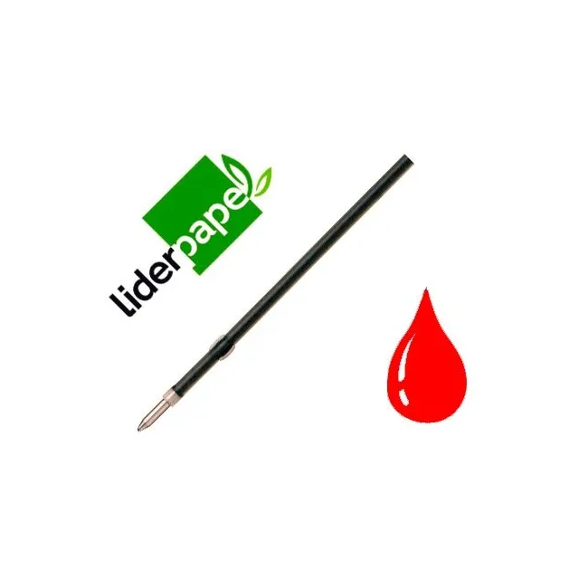RECAMBIO BOLIGRAFO LIDERPAPEL GUMMY TOUCH RETRACTIL 1,0 MM TINTA RO...