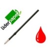 RECAMBIO BOLIGRAFO LIDERPAPEL GUMMY TOUCH RETRACTIL 1,0 MM TINTA RO...