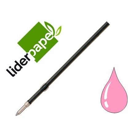 RECAMBIO BOLIGRAFO LIDERPAPEL GUMMY TOUCH RETRACTIL 1,0 MM TINTA RO...