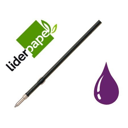 RECAMBIO BOLIGRAFO LIDERPAPEL GUMMY TOUCH RETRACTIL 1,0 MM TINTA VI...
